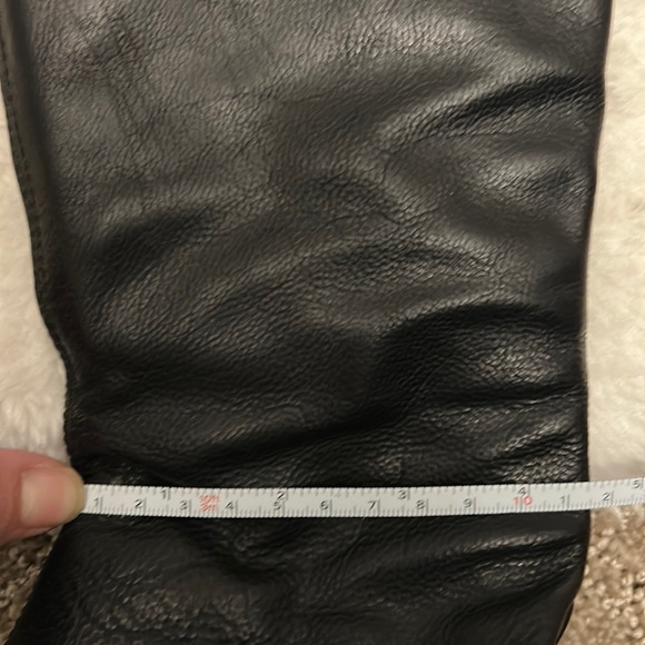 EUC Arnold Churgin Black Italian Handmade Leather Tall Kitten Heel / Pointed Toe - Picture 14 of 15